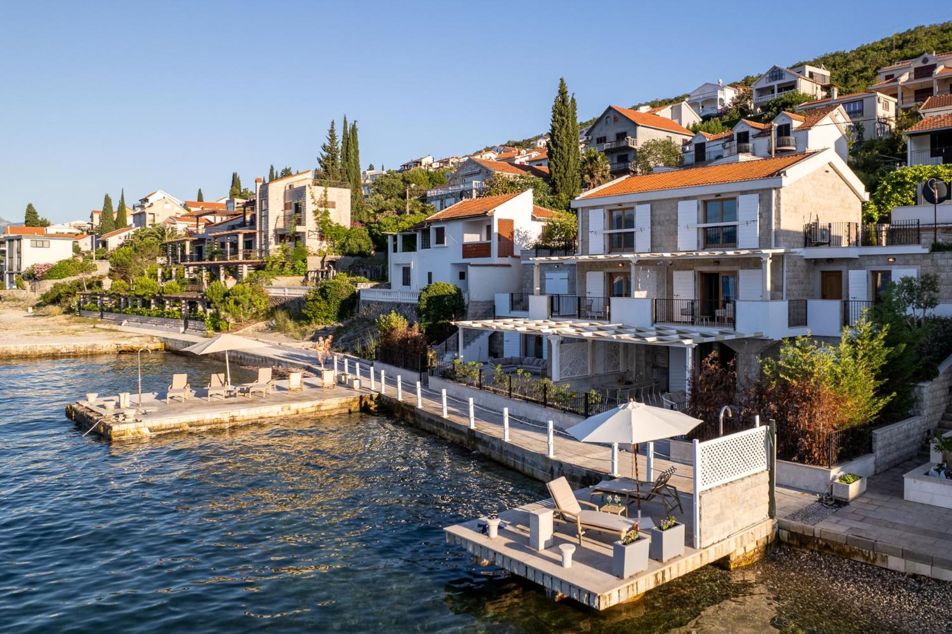 Villas Plitka Tivat Kültér fotó